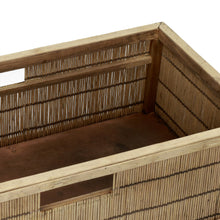 Load image into Gallery viewer, Shadow Bamboo Rectangular Basket