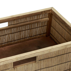 Shadow Bamboo Rectangular Basket