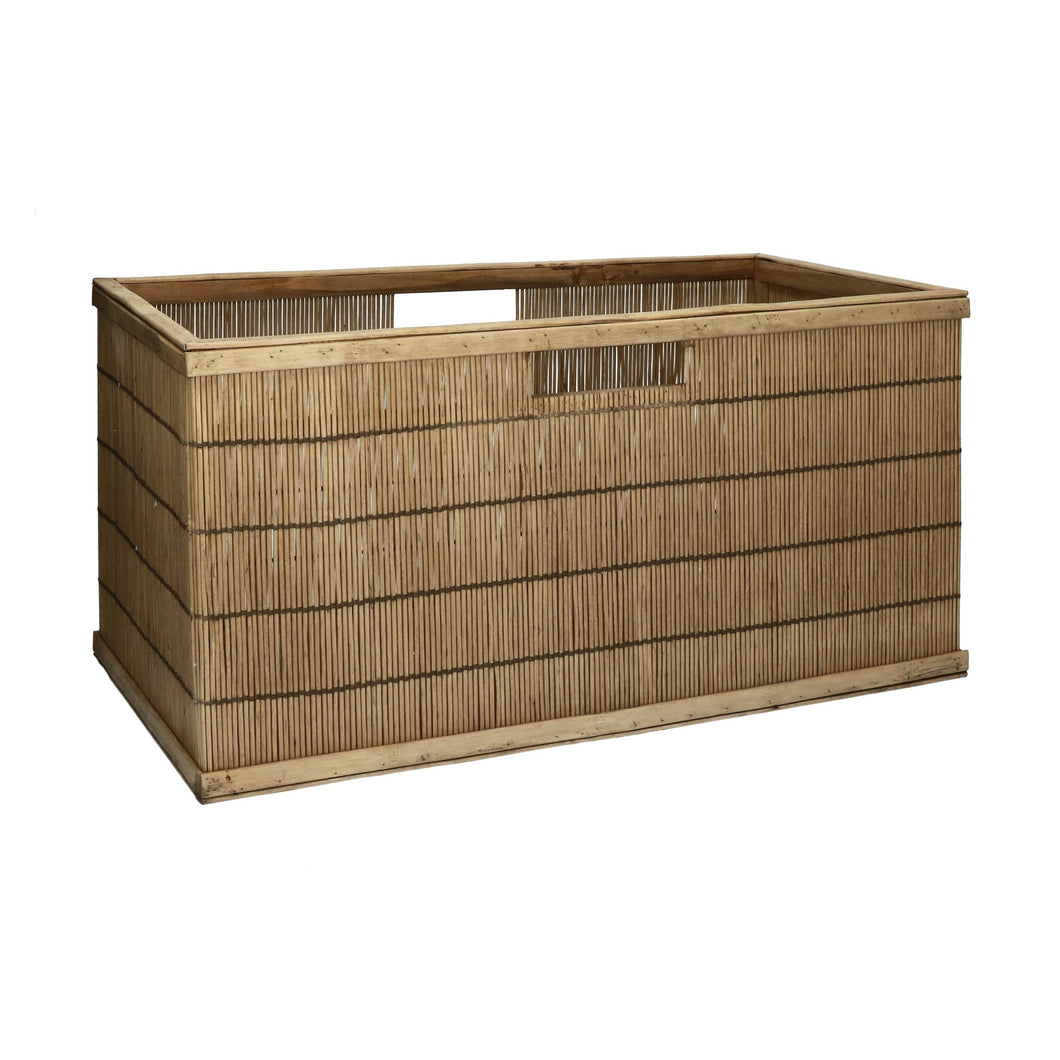 Shadow Bamboo Rectangular Basket