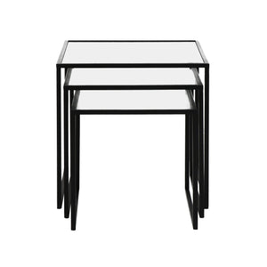 Eszential Set of Three Glass Side Tables
