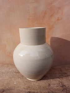 White Terracotta Lid Jar