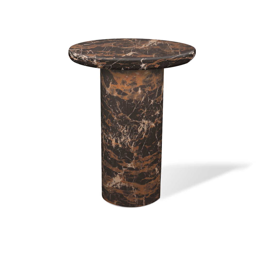 Mob Brown Marbled Side Table