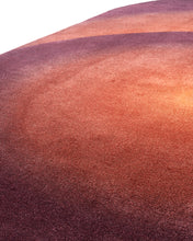 Load image into Gallery viewer, Oval Optical Rug in Rust Red