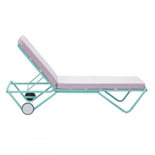 Load image into Gallery viewer, Barceloneta Outdoors Sun Lounger with Wheels