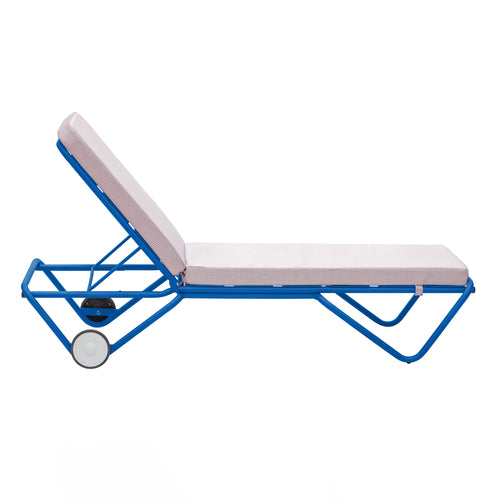 Barceloneta Outdoors Sun Lounger with Wheels