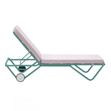 Load image into Gallery viewer, Barceloneta Outdoors Sun Lounger with Wheels