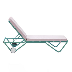 Barceloneta Outdoors Sun Lounger with Wheels