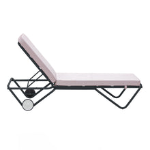 Load image into Gallery viewer, Barceloneta Outdoors Sun Lounger with Wheels
