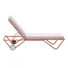 Load image into Gallery viewer, Barceloneta Outdoors Sun Lounger with Wheels