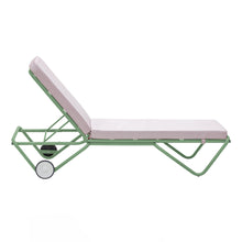 Load image into Gallery viewer, Barceloneta Outdoors Sun Lounger with Wheels