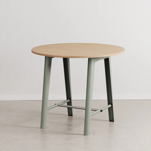 Tiptoe New Modern Round High Table | Eco-certified Wood