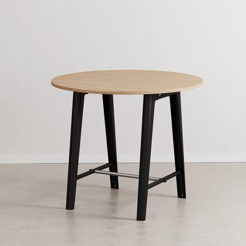 Tiptoe New Modern Round High Table | Eco-certified Wood