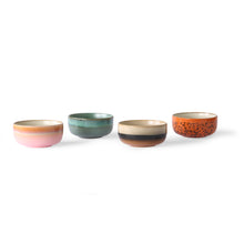 Load image into Gallery viewer, HKliving 70&#39;s Ceramic Sirius Dessert Bowls - Set of Four