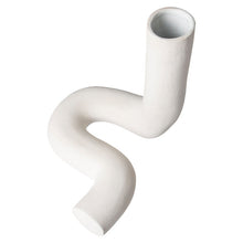 Load image into Gallery viewer, HKliving Ceramic Twisted Vase Matt White