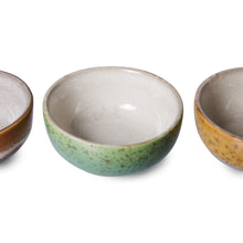 Load image into Gallery viewer, HKliving 70&#39;s Ceramic Castor Bowls - Set of Four
