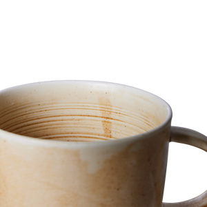 HKliving Rustic Cream/Brown Mug