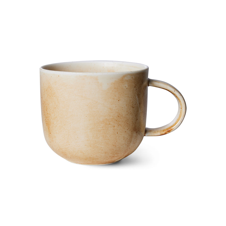 HKliving Rustic Cream/Brown Mug