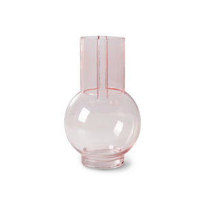 HKliving Glass Vase Sundae Pink