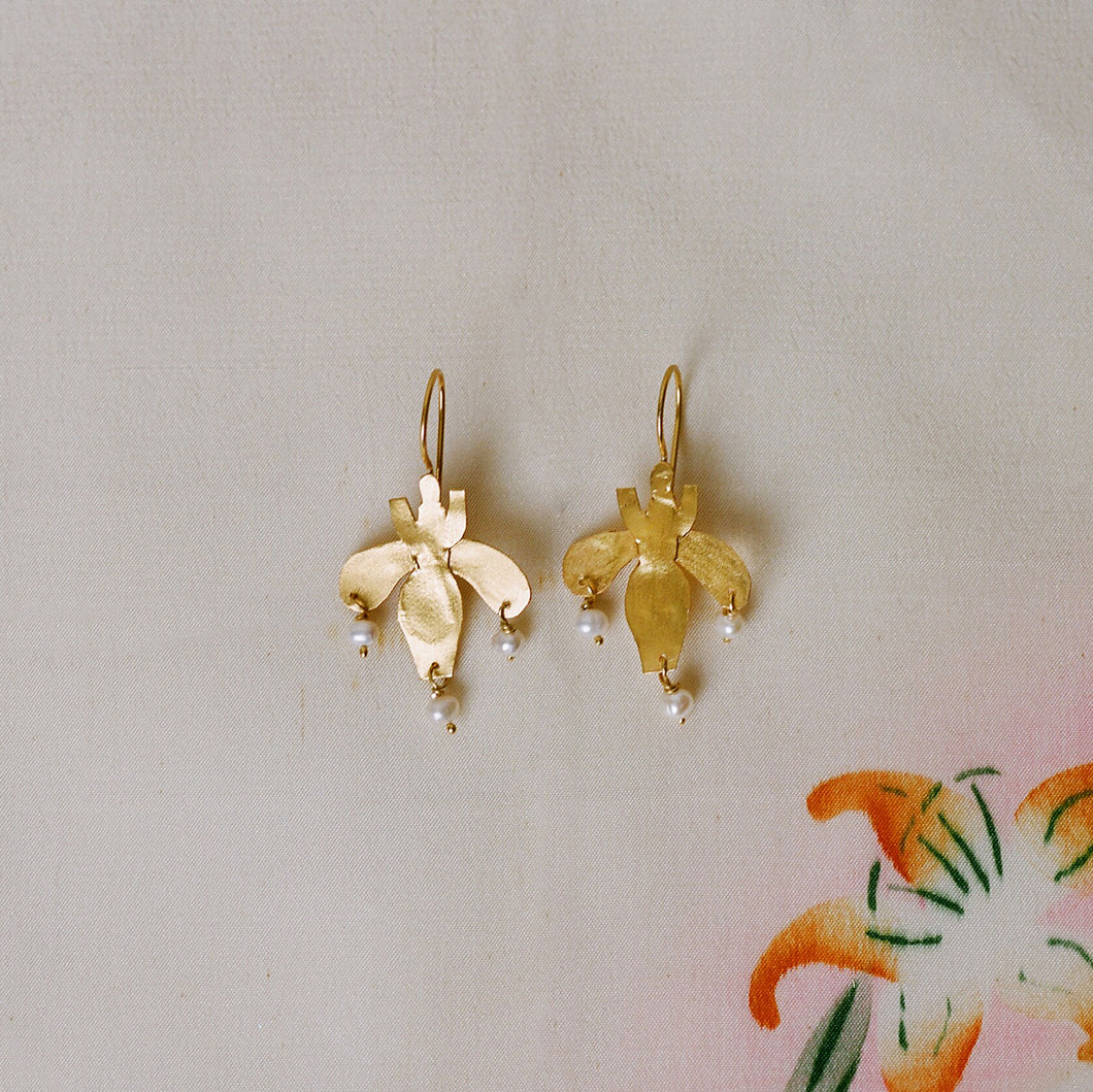 Vuelo Gold Plated Earrings