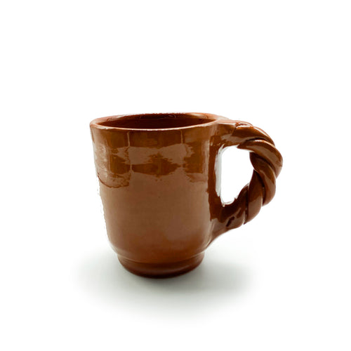 Twisted Handle Mug Terracotta