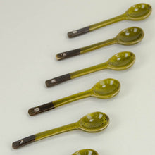 Load image into Gallery viewer, Green Hoa Bien Ceramic Spoon