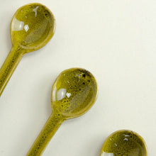 Load image into Gallery viewer, Green Hoa Bien Ceramic Spoon