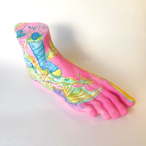 Rafaela De Ascanio Limited Edition Hand Painted Foot Sculpture