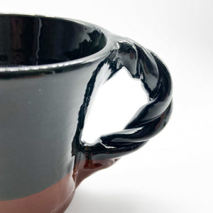 Large Twisted Handle Mug