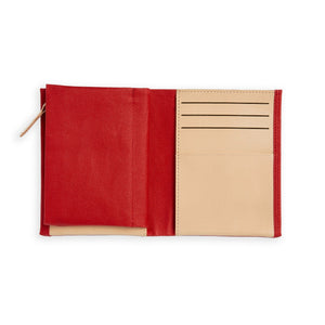 Carre Royal Red Large Canvas Wallet