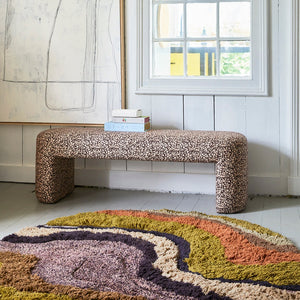 HKliving Round Gradient Tufted Rug