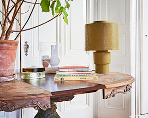 HKliving Mustard Gesso Table Lamp