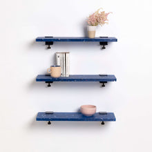 Load image into Gallery viewer, Blue Pacifico Recycled Plastic Bookshelf by Tiptoe | 2 Sizes
