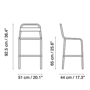 Anglet Outdoors Bar Stool