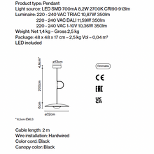 Load image into Gallery viewer, Ginger Metal LED Pendant Light