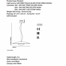 Load image into Gallery viewer, Ginger Metal LED Pendant Light