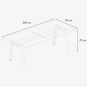 TIPTOE New Modern Dining Table | Wood - 3 Sizes