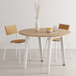 TIPTOE New Modern Round Table | Eco-certified Wood