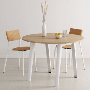 Tiptoe New Modern Round Table | Eco-certified Wood