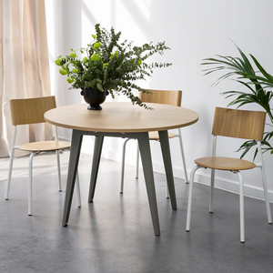 Tiptoe New Modern Round Table | Eco-certified Wood