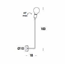 Load image into Gallery viewer, Tiges Wall Light - Bulb