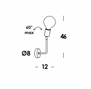 Tiges Wall Light - Bulb