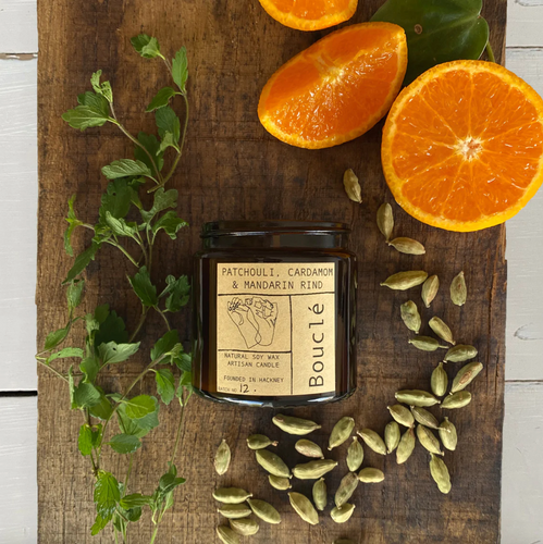 Patchouli, Cardamom & Mandarin Rind Soy Wax Candle