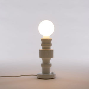 "Turn" White Porcelain Table Lamp