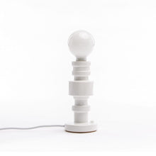 Load image into Gallery viewer, &quot;Turn&quot; White Porcelain Table Lamp