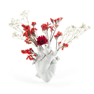 White "Love In Bloom" Vase