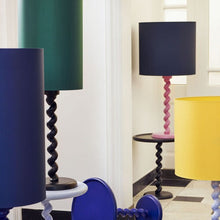 Load image into Gallery viewer, Twister Table Lamp Blue Shade - Ex-Display