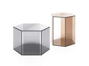 Hexagon Bronze Small Side Table