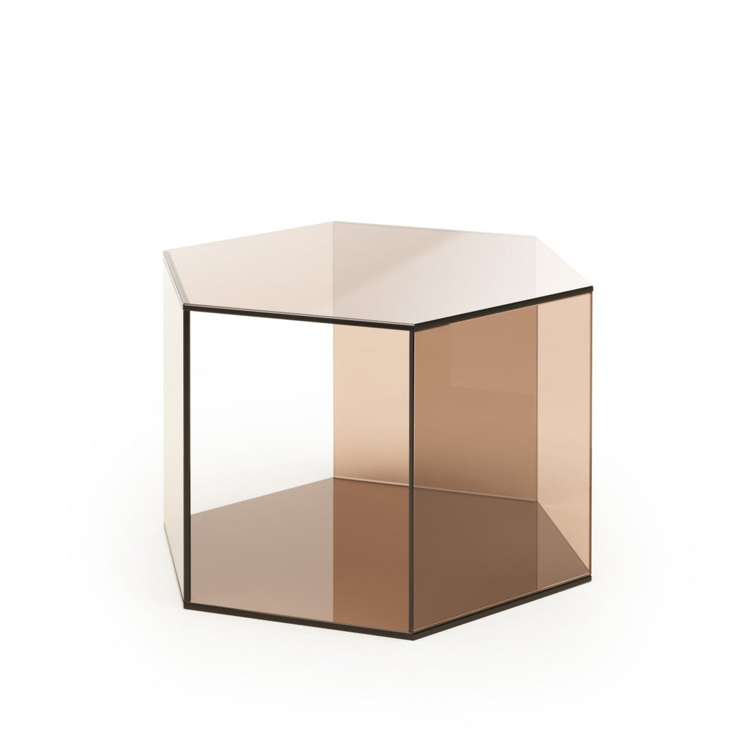 Hexagon Bronze Large Side Table