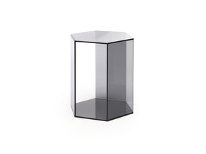 Hexagon Grey Small Side Table