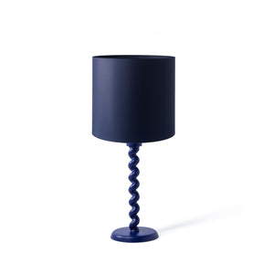 Twister Table Lamp Blue Shade - Ex-Display